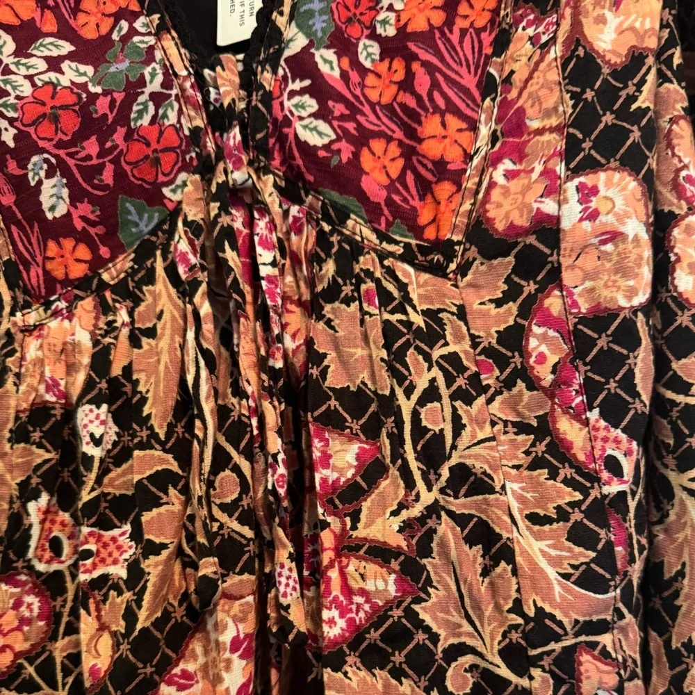 Anthropologie NWOT Floral Print Tunic Dress medium